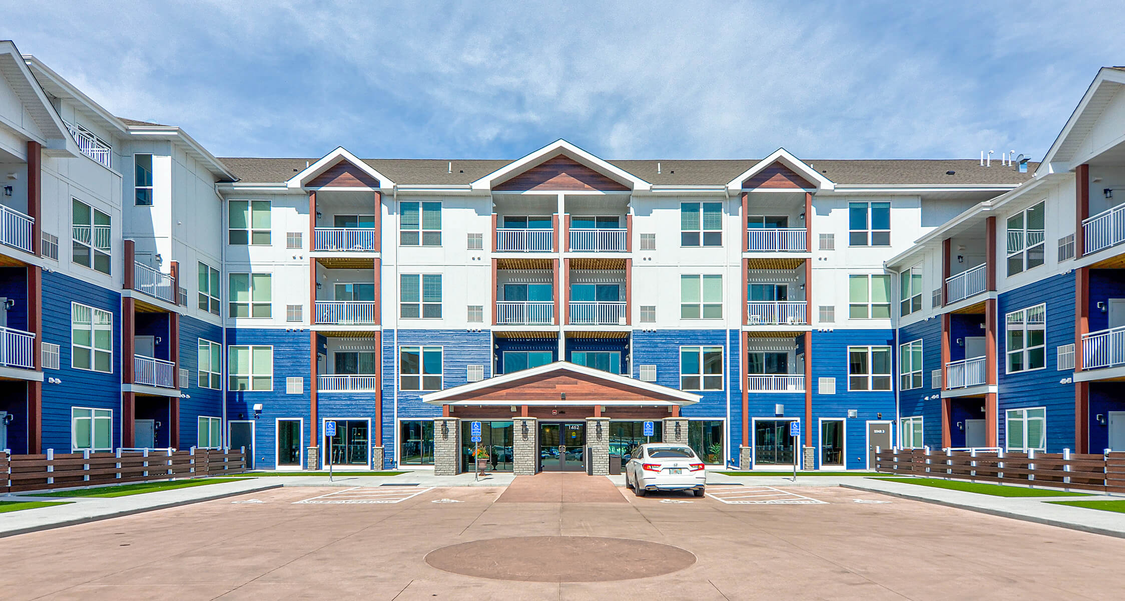 The Crossings courtyard